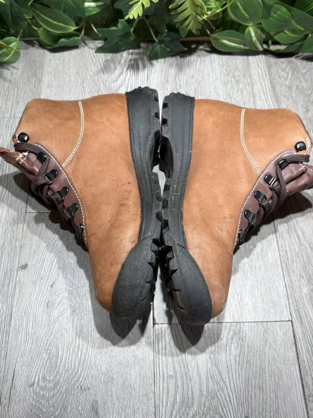 VTG Vasque SKYWALK Sundowner Boots Men 8 Wide Leather Gore Tex Made in Italy 90s